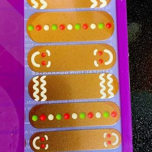 Jamberry Nail Wraps Run Run Run (Gingerbread)